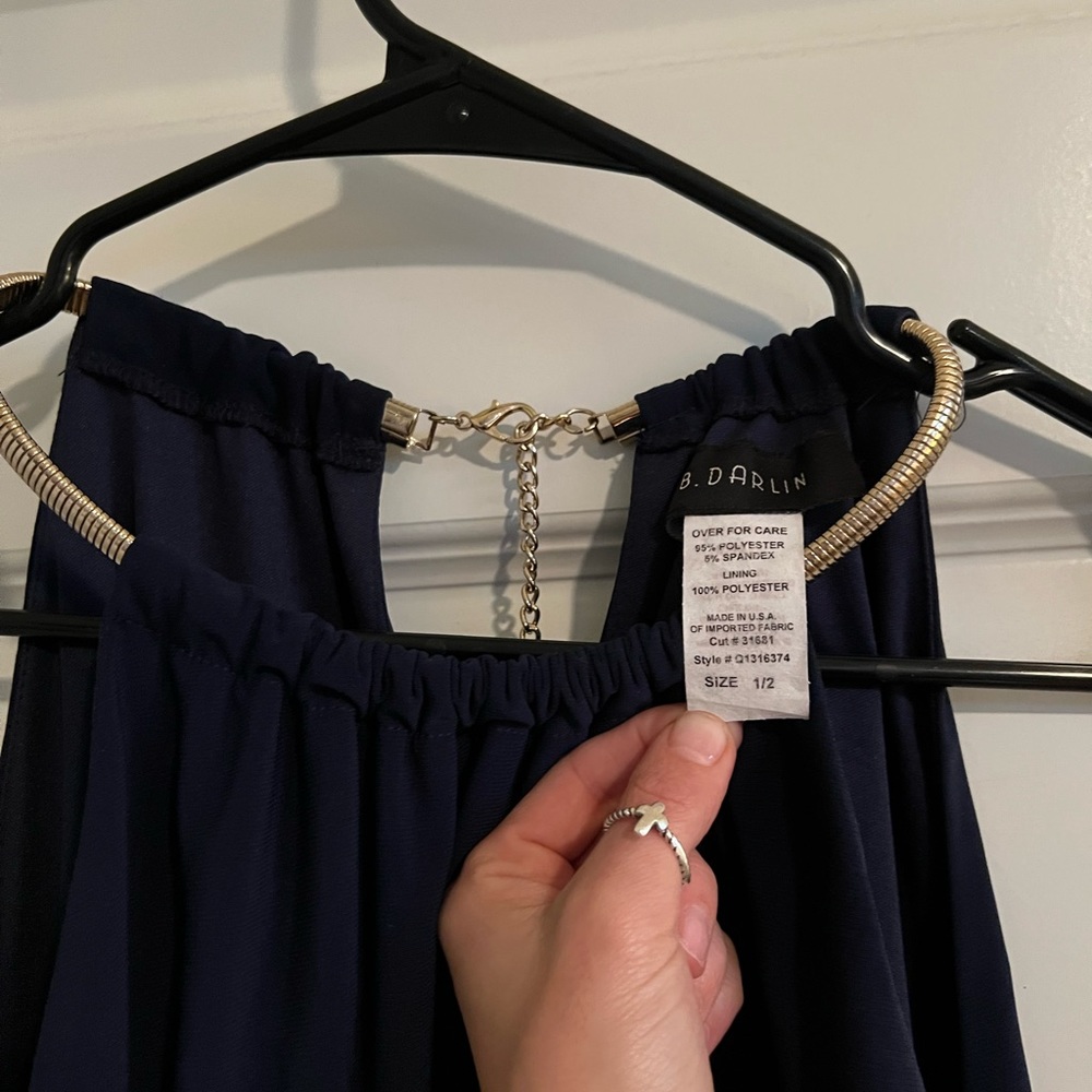 Fitted/tight navy blue cocktail dress
